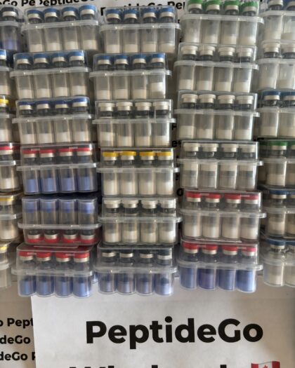 PeptideGo wholesale vial inventory prepared for bulk research supply