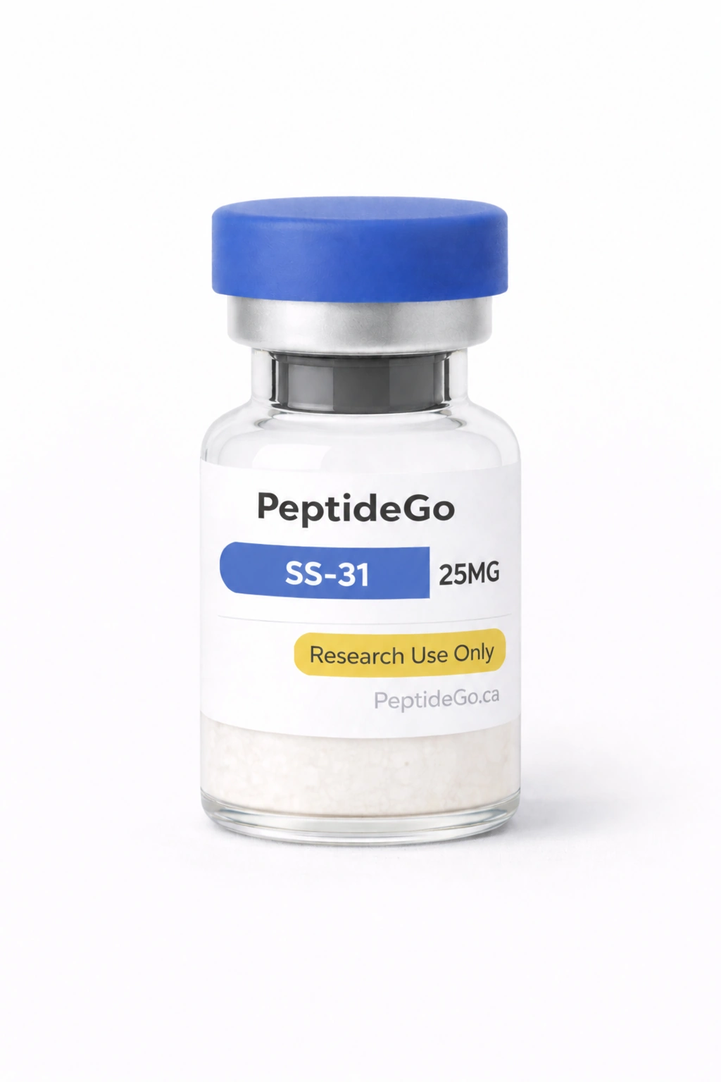 PeptideGo SS-31 25mg vial for laboratory research use only